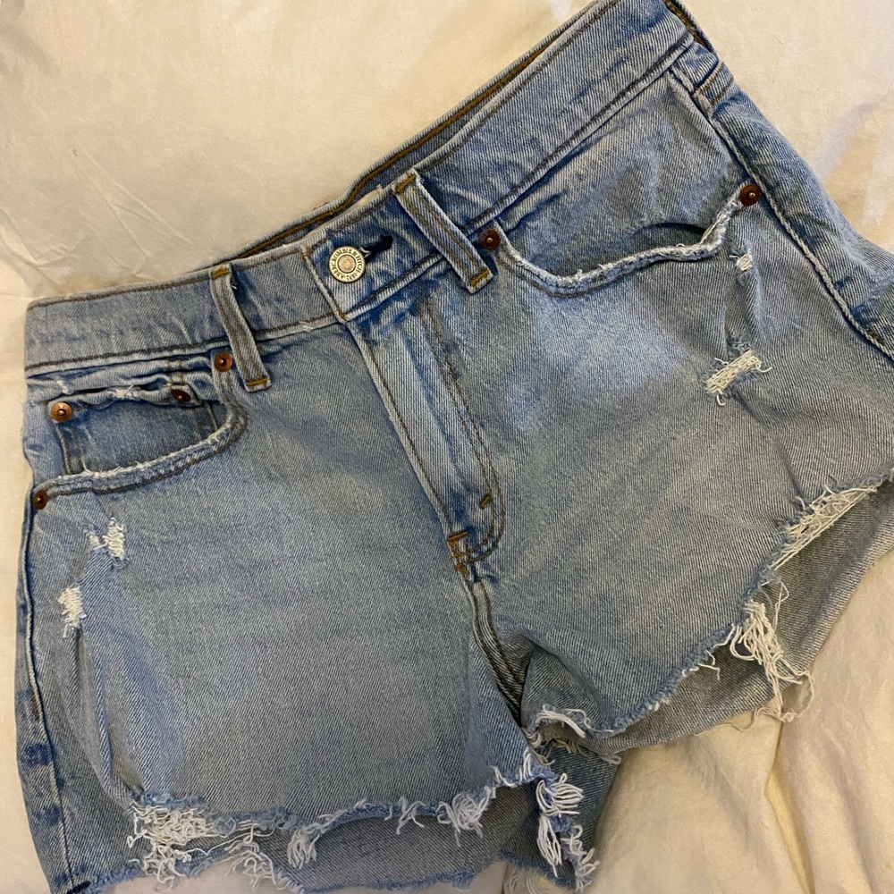 Abercrombie Mid Rise Mom Shorts